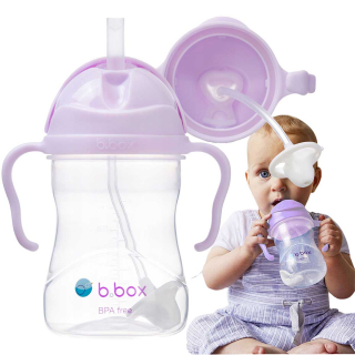 B.box Gelato fľaša so slamkou, fialová BB00518